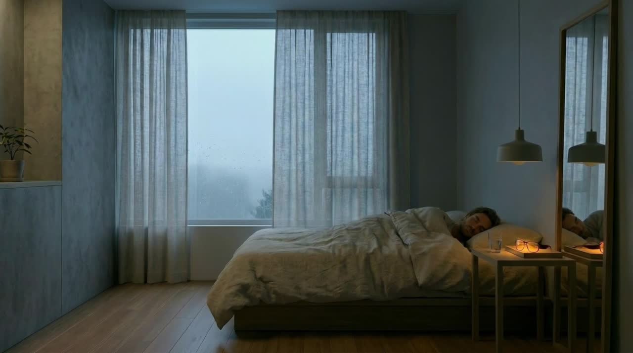 Still from the narrated speculative film