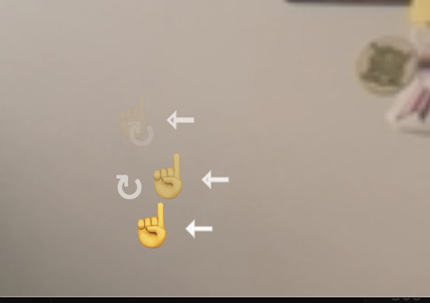 Emoji feedback revealing a gesture-conflict bug